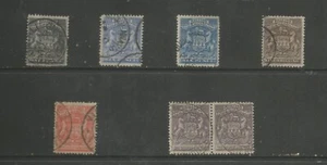 Rhodesia (Brit S.A. CO.) SG1-6 el 1892-3 conjunto a 2/6d (par) gato usado £ 200+ - Imagen 1 de 2