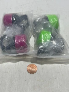 (4) Pink + Green ALUMINUM BIKE BELL Bicycle Sound Handlebar Ring Safety - Picture 1 of 1