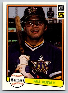 1982  Donruss #567 Paul Serna Rookie Card Seattle Mariners