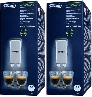 De'Longhi DLSC500 EcoDecalk Entkalker für Kaffeevollautomaten 2x 500ml DeLonghi