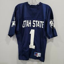 VTG 90s Russell Utah State Aggies 1 Football Pro Cut Game Jersey Mens 44 L