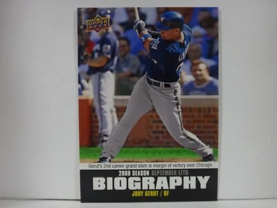 2010 Upper Deck Season Biography Jody Gerut #SB-187 - Image 1 of 2