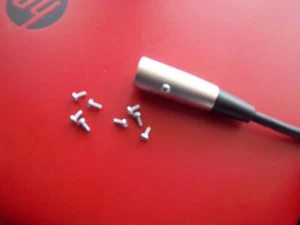 XLR Cable Metal Jacket Replacement Threaded Set Screw. (Package of 8 new screws) - Picture 1 of 8