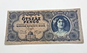 1945 Hungarian Pengo 500 Otszaz Banknote Collectable   CN3 P106 - Picture 1 of 11
