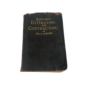 Vintage 1913 Radford's Estimating and Contracting William A Radford Hardcover - Bild 1 von 18