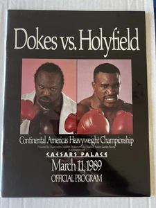 Evander Holyfield vs Michael Dokes Boxing Program (1989) Caesars, Las Vegas - Picture 1 of 1