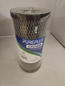 PUREPLUS 5 Micron 10" x 4.5" Whole House CTO Activated Carbon Water Filter - Bild 1 von 5