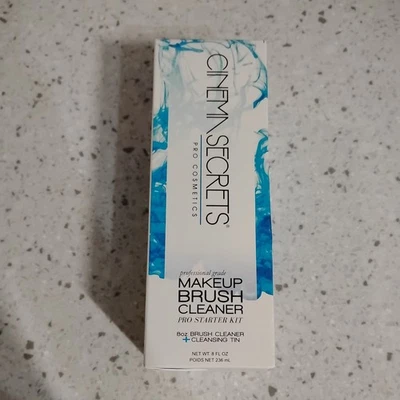 Cepillo limpiador de maquillaje de secado rápido Cinema Secrets 8 oz + lata de limpieza TOTALMENTE NUEVO❗ Foto 1 de 3