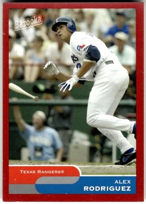 2004 Bazooka #103b Alex Rodriguez Red Chunks Without Bat - Image 1 of 2