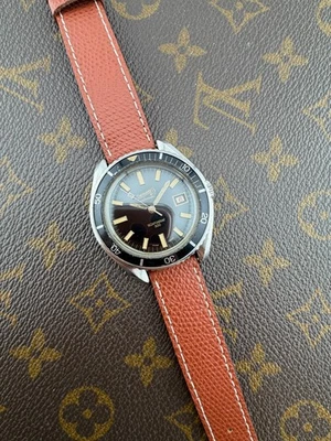 Eberhard Scafograf 300 Asymmetric Case Diver Vintage Swiss Made Rare - Immagine 1 di 4