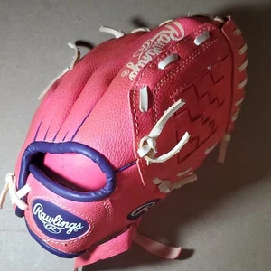 Rawlings T-ball Glove RHT Youth 8” Kid Baseball Player Series PINK PL90PPW ! - Picture 1 of 12