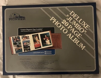 Álbum de fotos expandible magnético Pioneer Deluxe Jumbo con 4 paquetes de recargas. Nuevo en caja Foto 1 de 4