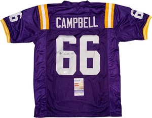 Will Campbell Signed LSU Tigers Jersey (JSA COA) 2025 1st Round Pick #4 Overall - Picture 1 of 3