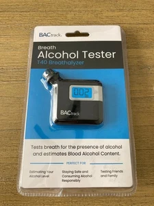 BAC track T40 Black Breathalyzer Portable Breath Alcohol Tester- NEW SEALED - Picture 1 of 4