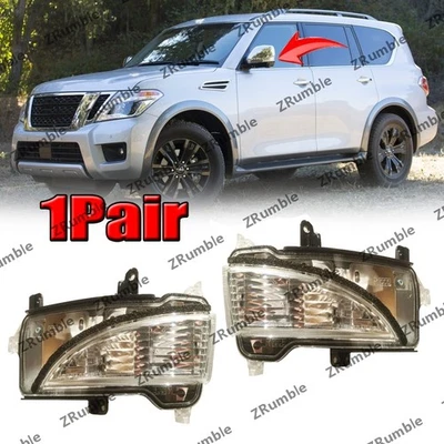 Luz intermitente del espejo retrovisor lateral derecho y derecho para Nissan Armada 2016-2017 Foto 1 de 4