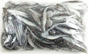 ZOOM SWIMMIN' SUPER FLUKE JR 100 PACK BULK 4" 117-224 BAIT FISH B2413 - Picture 1 of 3