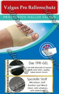 Hallux Valgus Bandage  Zehenschutz Gelpolster Gel Ballenschutz bandage socken - Bild 1 von 2