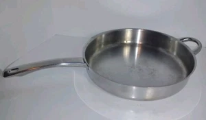 Nortinox Portugal Stainless Steel 11" Skillet 3 Qt Chicken Fryer Fry Pan - Picture 1 of 6