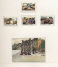 Dominica 1982 75° Scoutismo serie cpl e BF nuova integra MNH T1185