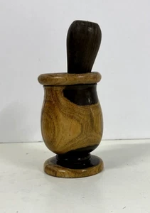 Vintage Wooden Mortar and Pestle - Picture 1 of 9