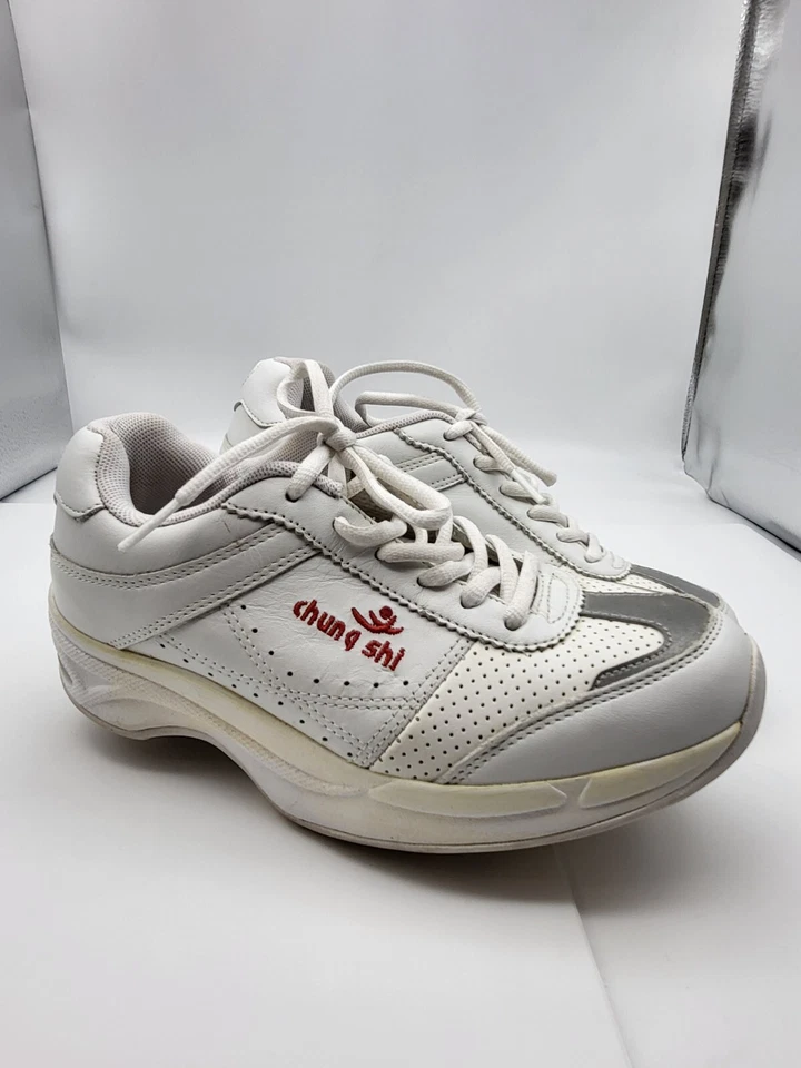 Zapatilla deportiva de ejercicio Chung Shi para mujer Rocker Tonificación talla US 6,5 tóner cuero blanco Foto 1 de 4