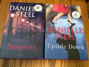 Upside Down & Suspects by Danielle Steel BOTH FIRST EDITIONS NEW HC/DJ Delacorte - Picture 1 of 2