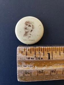PERCY HASWELL actress and singer Portrait Pinback button - Foto 1 di 3