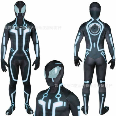 Tron Legacy Body Sam Flynn Mono Juegos con disfraces Disfraz de Halloween para adultos niños Foto 1 de 4