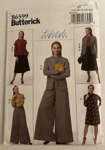 Butterick B6599 Sewing Pattern Lifestyle / Capsule Wardrobe Sizes: 14-22 - Picture 1 of 8