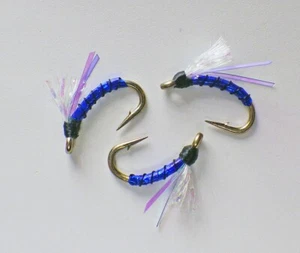 Blue Magic Midge Nymph Emerger - Premium Forellen Fliegenfischen Fliegen - Bild 1 von 24