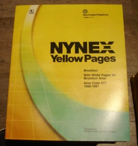 New England Telefon NYNEX Telefonbuch 1986-87 Brockton MA NEU - Bild 1 von 3