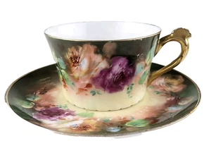 Vintage Floral Teetasse & Untertasse Porzellan - Bild 1 von 10