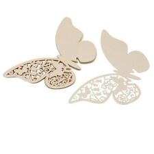 Laser Cut Paper Card Wedding Party Decors Butterfly Wine Glass Paperboards 10Pcs