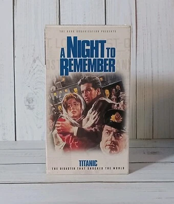 A Night to Remember VHS Tape 1958 British Historical Drama About The Titanic - Image 1 of 4