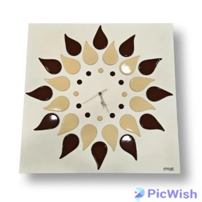 Orologio da parete Golinelli Design Tela e legno. Modello Goccia 60 cm x 60 cm - Immagine 1 di 2