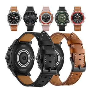 Correa de cuero clásica de ajuste rápido para reloj Citizen Eco-Drive 18 mm 20 mm 22 mm - Imagen 1 de 23