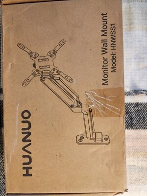 New! HUANUO HNWSS4 - Full Motion Wall Mount for 22”-35” Ultrawide Monitor - Image 1 of 4