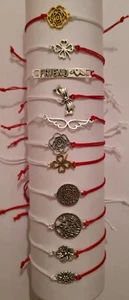 Bracelet Gift Martisor Martenitsa Martenica Martenitza UK Red & White - Picture 1 of 33
