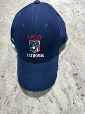USA Lacrosse Nike Dri-Fit Legacy91 Blue Flexfit 6-Panel Embroidered Logo Cap