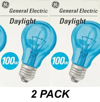 2 x 100W Craftlight Light Globes Bulbs Lamps E27 Screw Incandescent Daylight - Image 1 of 2