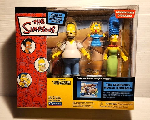 The Simpsons House Diorama Set World of Springfield Interactive Talking Figures Cover