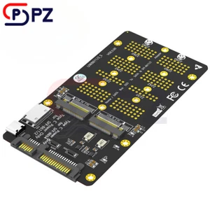 Combo 2 en 1 M.2 (NGFF) NVMe SSDSATA-Bus SSD a SFF-8654 y adaptador SATA - Imagen 1 de 4