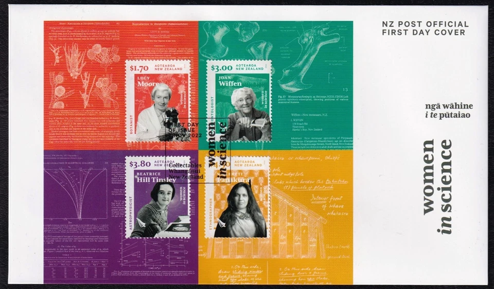 New Zealand 2022 Women in Science First Day Cover FDC - Image 1 of 1