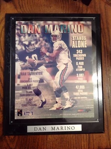 DAN MARINO Stands Alone 8x10 PHOTO Miami Dolphins, dark marble look plaque - Picture 1 of 10