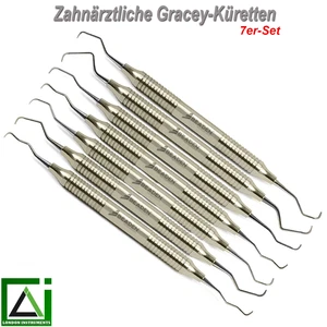 Gracey Küretten Chirurgische Zahnfleisch Kürette Aurativen Wurzelkanal Werkzeug - Picture 1 of 5