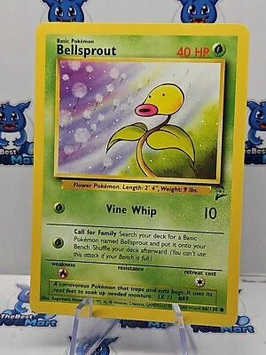 Bellsprout 66/130 Base Set 2 Pokemon MP - Image 1 of 2