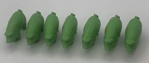 Vintage Konvolut 7 DIENER RADIERER grün SCHWEIN Bauernhoftier - Bild 1 von 4