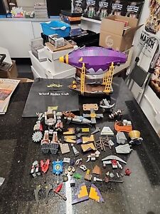 Lot of  Mega Bloks Warcraft Goblin Zeppelin And Miscellaneous Pieces