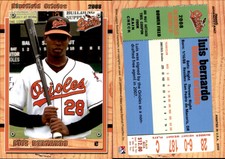 Luis Bernardo 2008 Grandstand Bluefield Orioles #4 Card *AutographDen*