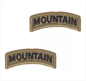 GENUINE U.S. ARMY TAB: MOUNTAIN - EMBROIDERED ON OCP - Picture 1 of 1